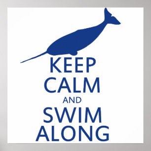 Funny Narwhal Humor Poster