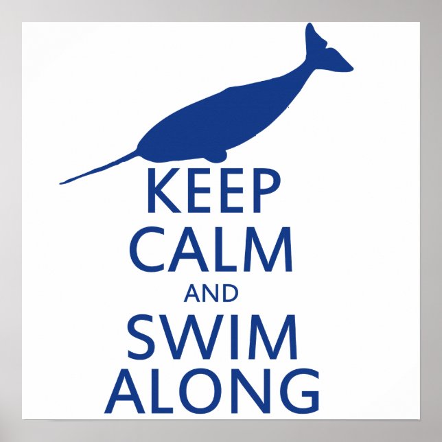 Funny Narwhal Humor Poster (Framsidan)