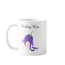 Funny Narwhal Mugg känner Cute Coffee Kopp