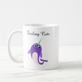 Funny Narwhal Mugg känner Cute Coffee Kopp
