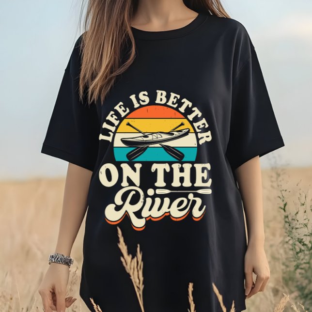 Funny Nature älskare | Floden Life-Outdoor Äventyr T Shirt (Skapare uppladdad)