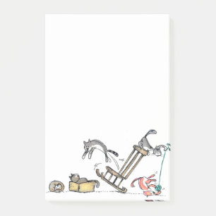 Funny Naughty Cats Post-it Block
