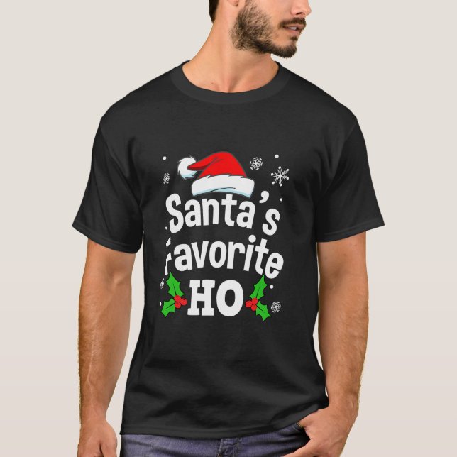 Funny Naughty Dirty Vuxen Pajama jul Tee Manar (Framsida)