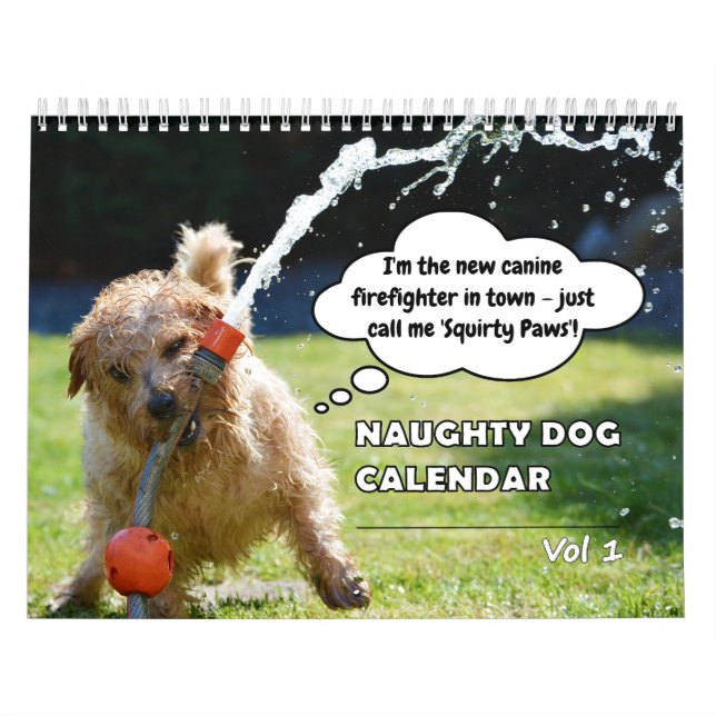 Funny Naughty Hund Kalender (Omslag)