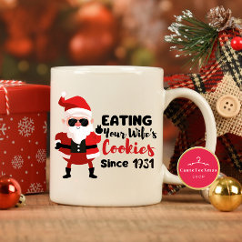 Funny Naughty jultomten Mugg