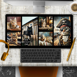 Funny Nautical Photo Grid Cat