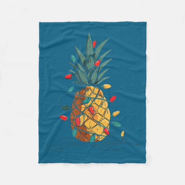 Funny Ne Christmas Graphics Lights Lover  Fleecefilt (Framsidan)