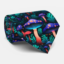 Funny Neck Tie med Mushroom Mönster Slips