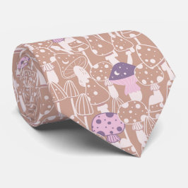 Funny Neck Tie med Mushroom Mönster Slips