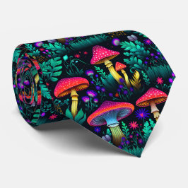 Funny Neck Tie med Mushroom Mönster Slips