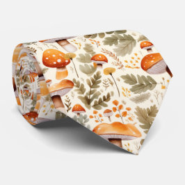 Funny Neck Tie med Mushroom Mönster Slips