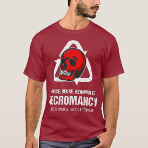 Funny Necromancy Gamer D20 Dice Dungeon Dragons T Shirt