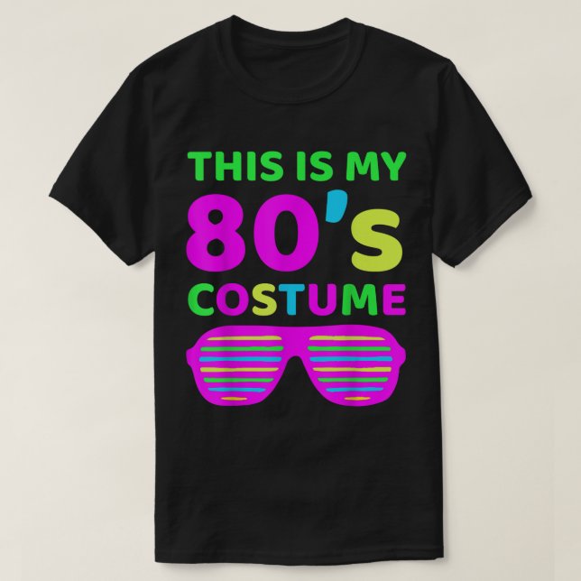 Funny Neon 80s Costume Retro Design T Shirt (Design framsida)