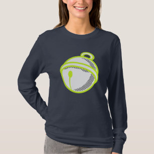Funny Neon Gult White Cat Bell Pop Art Stil T Shirt