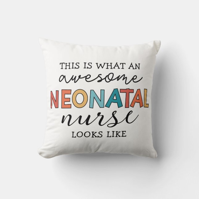 Funny Neonatal Nurse Fantastisk-uppskattning Kudde (Framsida)