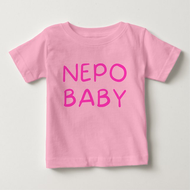 Funny Nepo Baby Baby T-Shirt (Framsida)