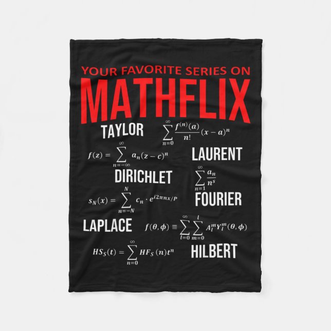 Funny Nerdy Your Favorite Series On Mathflix Math  Fleecefilt (Framsidan)