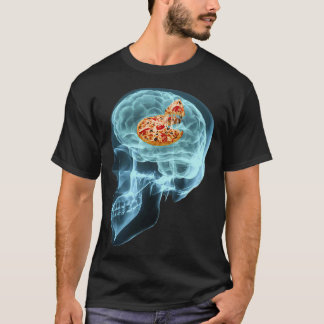 Funny Neurolog Tänka Pizza Student Brain Gif T Shirt