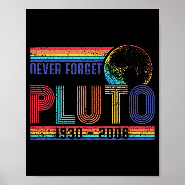 Funny Never Forget Memorial Space Science Astronom Poster (Framsidan)