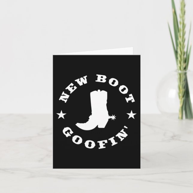 Funny New Boot Goofin Cowboy Boot Meme Quote Long  Kort (Framsida)