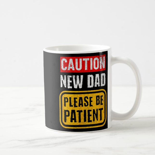 Funny New Dad New Father First Baby  Kaffemugg (Höger)