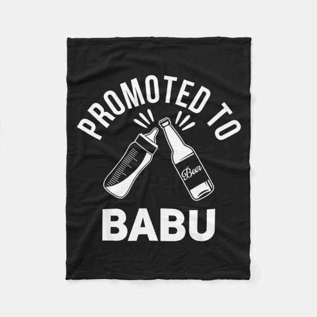 Funny New Grandpa Pregnancy Announcement Promoted  Fleecefilt (Framsidan)