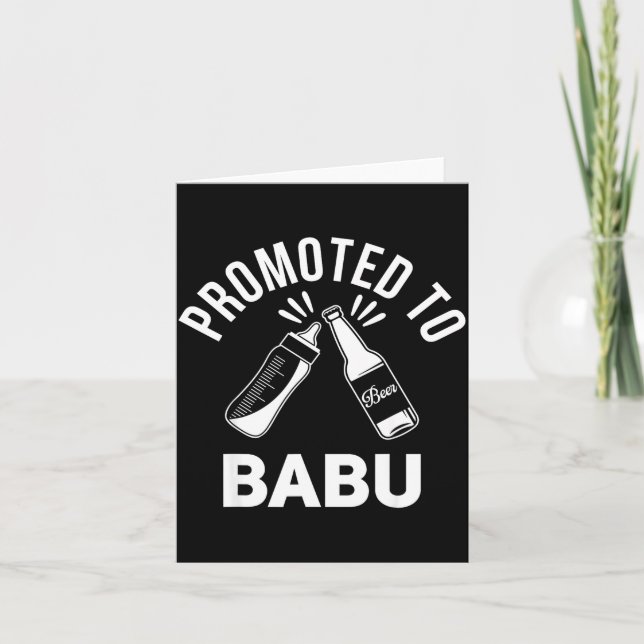 Funny New Grandpa Pregnancy Announcement Promoted  Kort (Framsida)