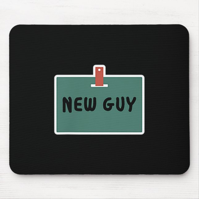 Funny New Guy Name Badge Tee For New Employees  Musmatta (Framsidan)