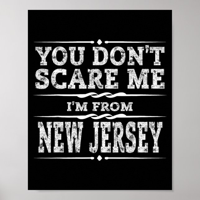 Funny New Jersey Home Garden State Gift  Poster (Framsidan)
