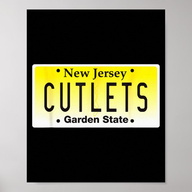 Funny New Jersey Italian American Devito Nj Cutlet Poster (Framsidan)