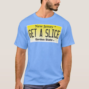 Funny New jersey NJ Pizza Slice Älskare License Pl T Shirt