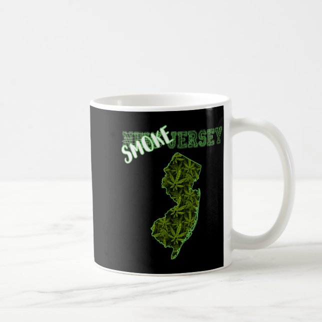 Funny New Jersey Weed Weed Culture  Kaffemugg (Höger)
