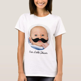 Funny New Mamma Little Shaver Mustache Anpassnings T-shirt