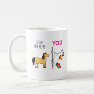 Funny New mamma Unicorn Kaffemugg