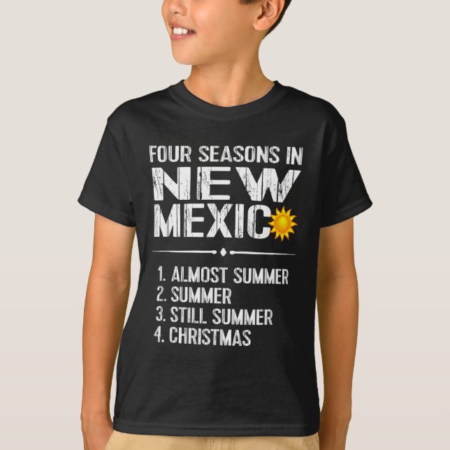Funny New Mexico Hot Weather Tee_ Four Seasons In  T Shirt (Framsida)