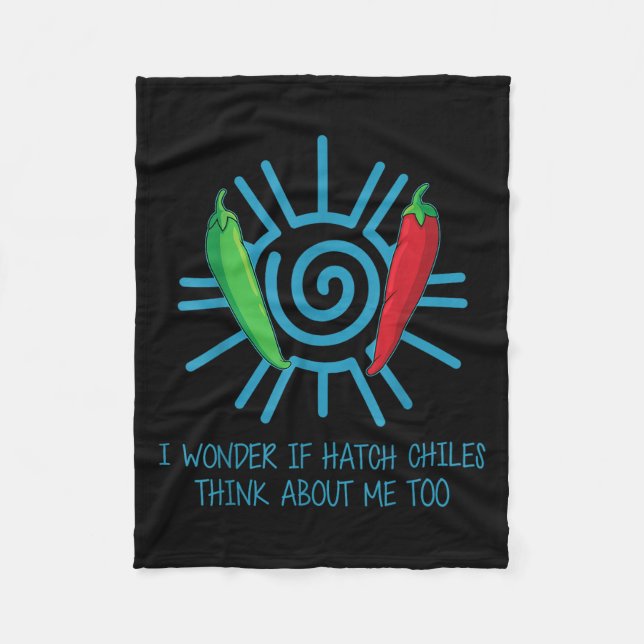 Funny New Mexico Peppers Hatch Chili  Fleecefilt (Framsidan)