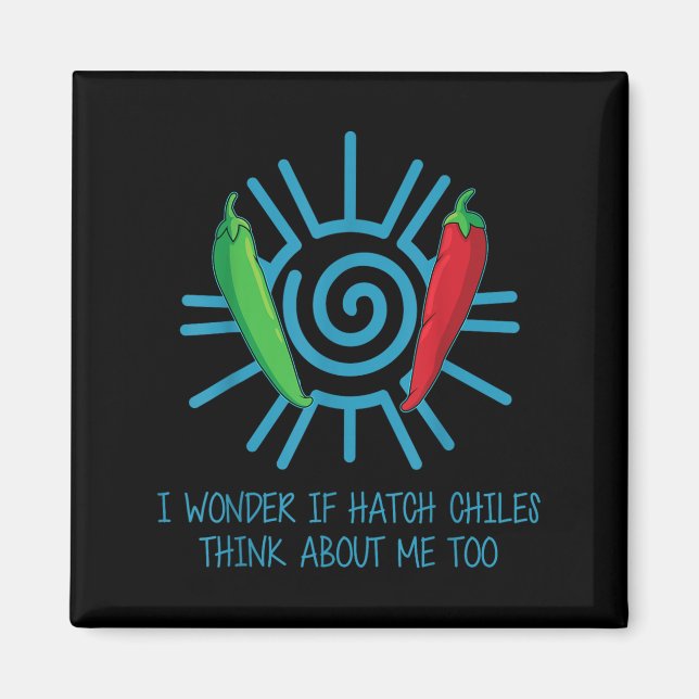 Funny New Mexico Peppers Hatch Chili  Magnet (Framsidan)