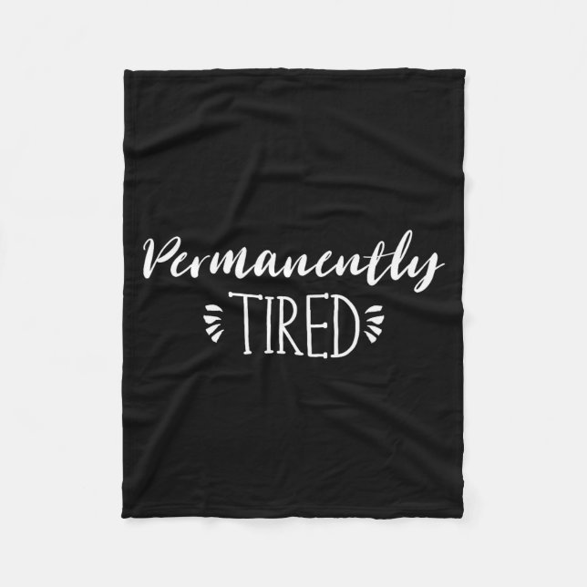 Funny New Mother And Father Gift, Permanently Tire Fleecefilt (Framsidan)