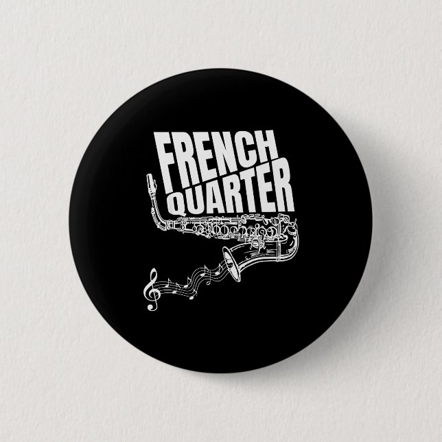 Funny New Orleans Mardi Gras Jazz Saxophone  Knapp (Framsida)