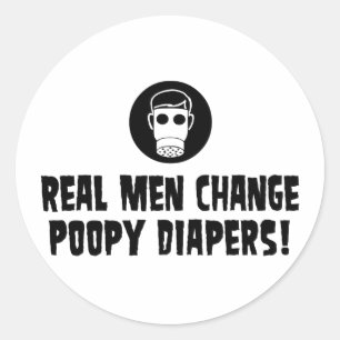 Funny New Pappa Runt Klistermärke
