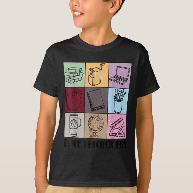 Funny New Teacher Quote In My Teacher Era Cool Tea T Shirt (Framsida)