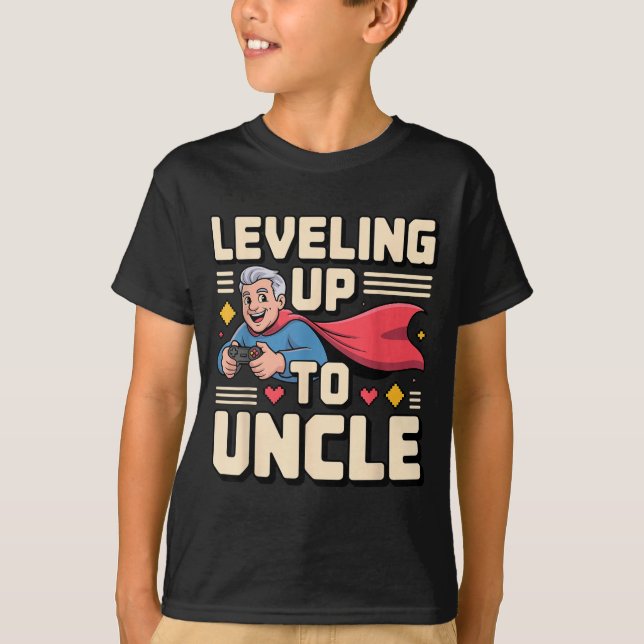 Funny New Uncle Art For Uncle Men From Nephew Niec T Shirt (Framsida)
