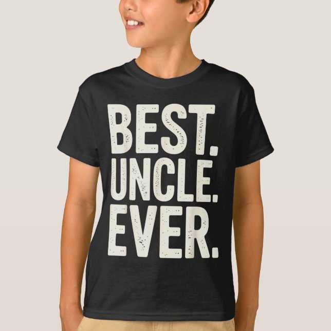 Funny New Uncle Art For Uncle Men From Nephew Niec T Shirt (Framsida)