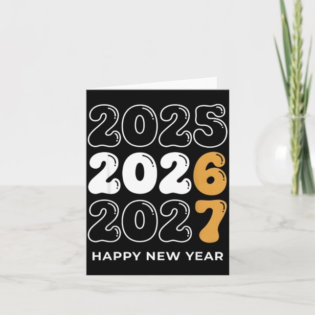 Funny New Year 2026 Kids Six Seven 67 Meme  Kort (Framsida)