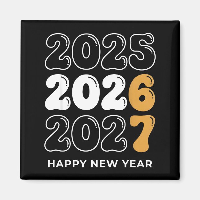 Funny New Year 2026 Kids Six Seven 67 Meme  Magnet (Framsidan)