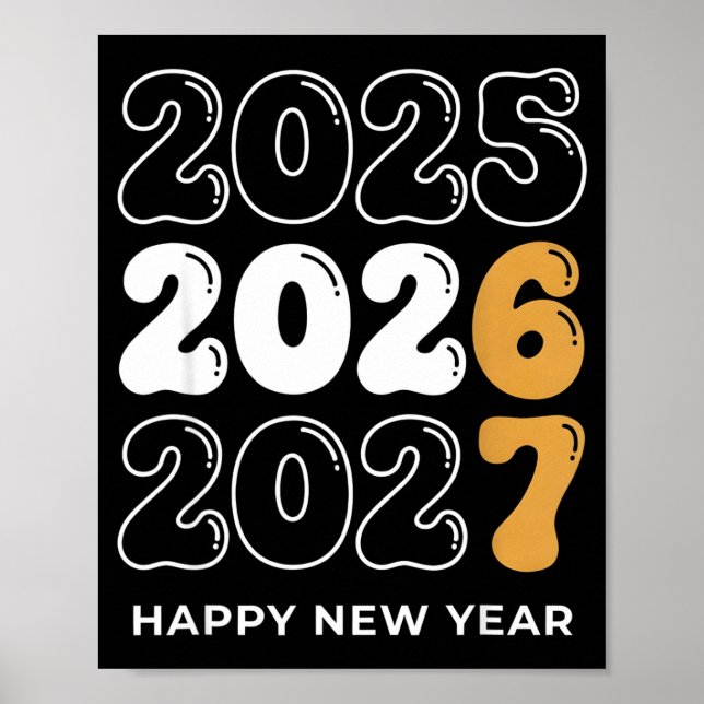 Funny New Year 2026 Kids Six Seven 67 Meme  Poster (Framsidan)