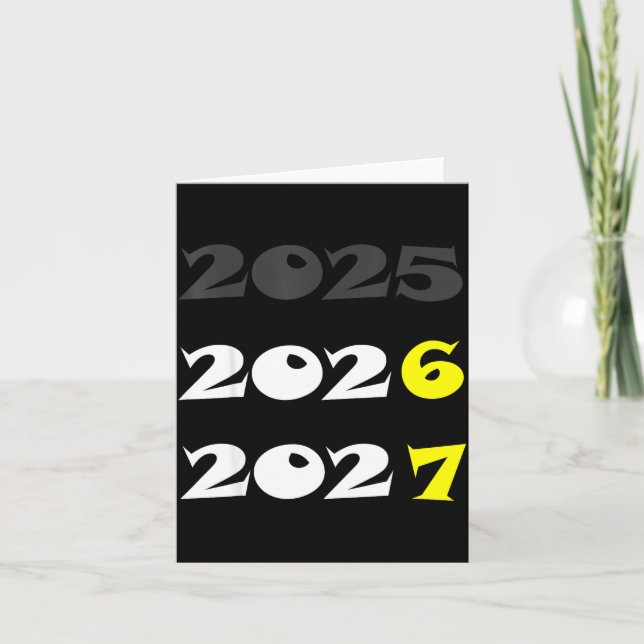 Funny New Year 2026 Six Seven 67 Meme  Kort (Framsida)
