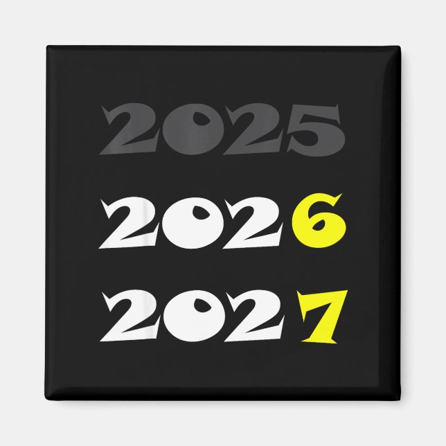 Funny New Year 2026 Six Seven 67 Meme  Magnet (Framsidan)