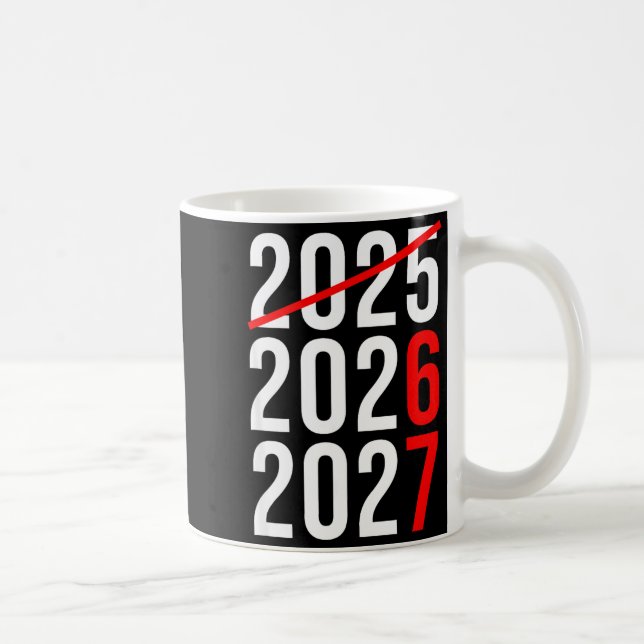 Funny New Year 67 Meme Hello 2026 Goodbye 2025 Wai Kaffemugg (Höger)