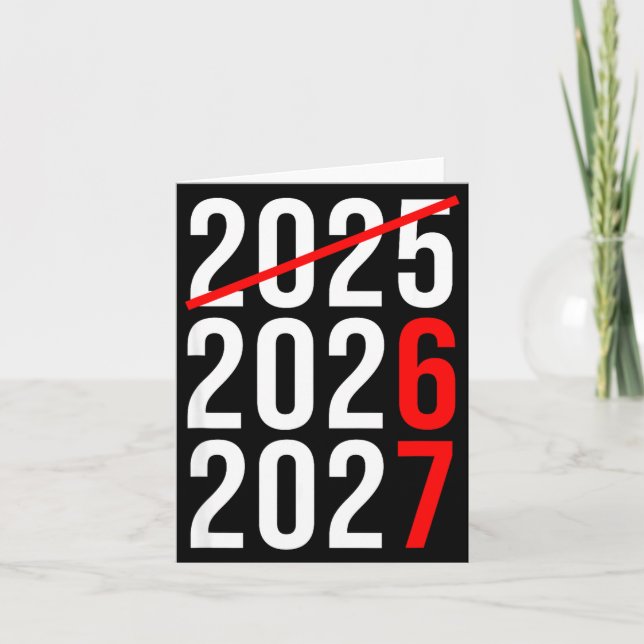 Funny New Year 67 Meme Hello 2026 Goodbye 2025 Wai Kort (Framsida)